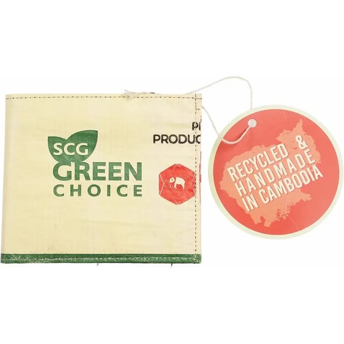 Gerecyclede dubbele portemonnee Rex London