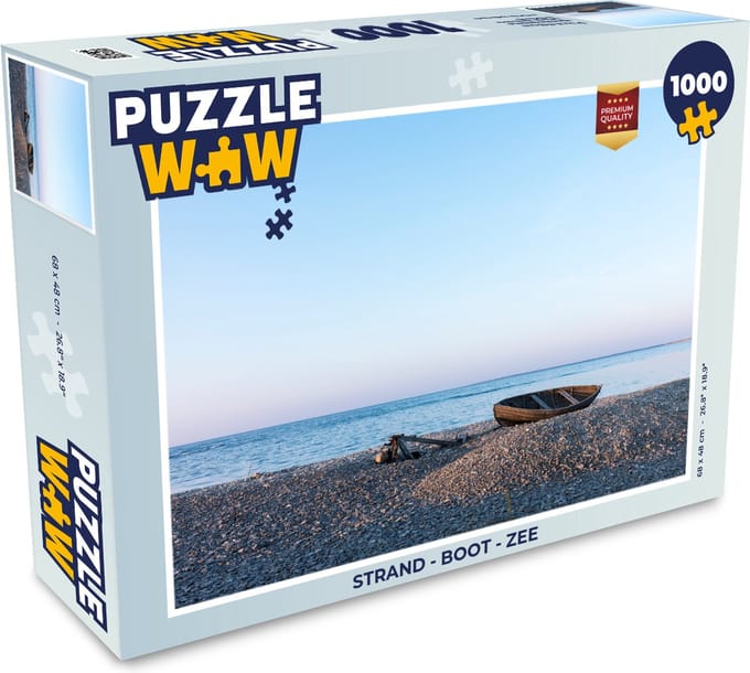 Puzzel Strand - Boot - Zee - Legpuzzel - Puzzel 1000 stukjes volwassenen