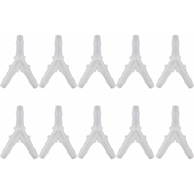 10 STUKS Zachte Slangkoppelingen Y-Type Connector Aquarium Vis Pomp Verbinding 3-Weg Connector(3,9 mm )