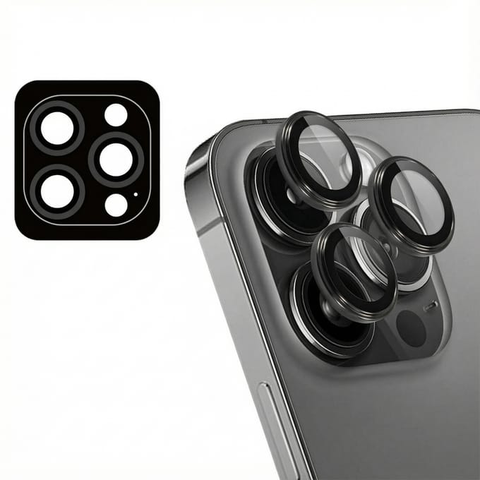 imoshion Camera Lens Protector - Geschikt voor iPhone 13 Pro/ iPhone 13 Pro Max - 2 Pack - Zwart