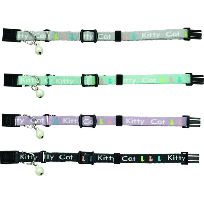 Trixie Kitten collar with motif set assorted colours