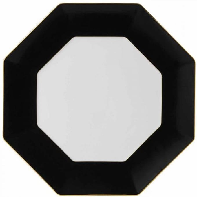 Wedgwood Ontbijtbord Arris Zwart ø 23 cm