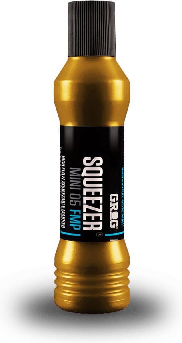 Grog Squeezer FMP Mini Verfstift - Schrijfbreedte 5 mm - Goud - Permanente Stift - Klondike Gold