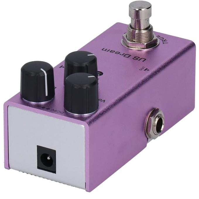Elektrische Gitaar Effectpedaal US Dream Distortion Mini True Bypass Paars DC 9V JDF?4 pink