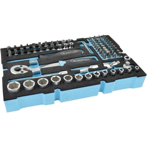 Brüder Mannesmann QUANTOOL Q25002 Dopsleutelset 1/4 (6,3 mm) 79-delig