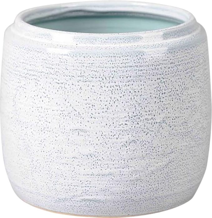 Rasteli - Bloempot - keramiek - blauw - D21 x H20 cm - Opening 15,5 cm - 2 stuks