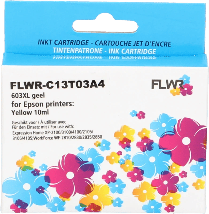FLWR - Inktcartridge / 603XL / Geel - Geschikt voor Epson