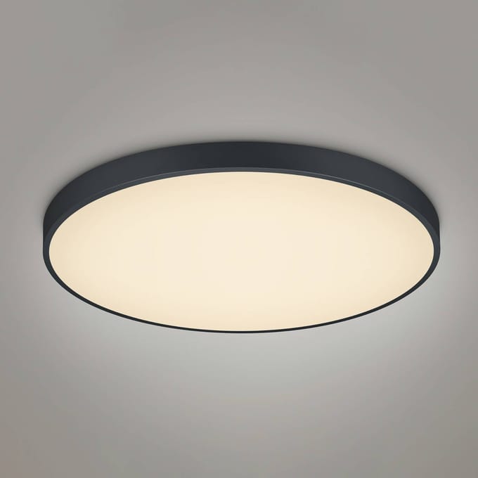 Trio Lighting LED plafondlamp Waco, CCT, Ø 75 cm, matzwart