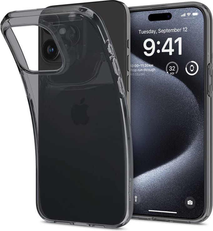 Spigen Crystal Flex | Hoesje Geschikt voor Apple iPhone 15 Pro | Back Cover TPU | Space Crystal