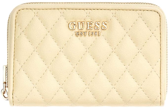 GUESS portemonnee Atabey SLG Medium Zip Around Wallet Yellow Lichtgeel