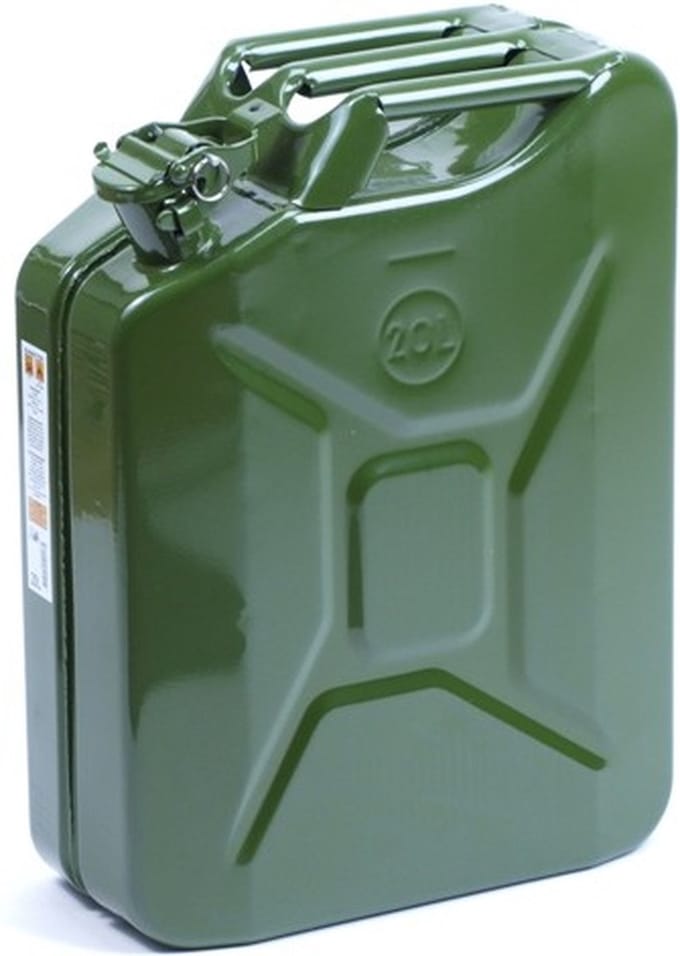 Jerrycan 20 liter (metaal)