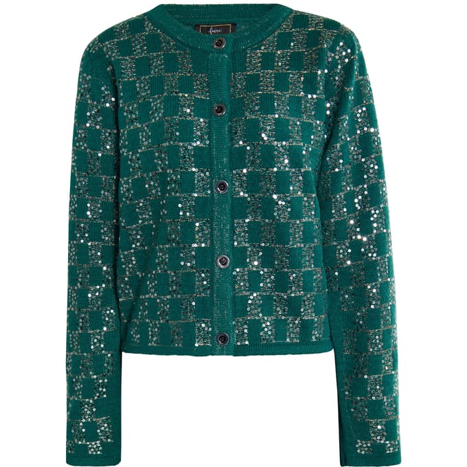 Faina Vest Dames Smaragdgroen
