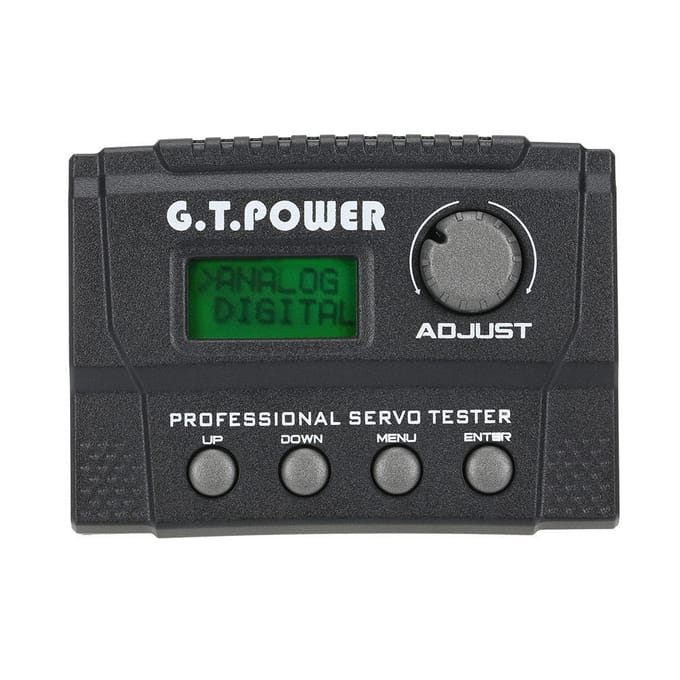 GTPOWER Professionele Servo Tester voor RC Vliegtuigen Helikopters Auto Servo zwart