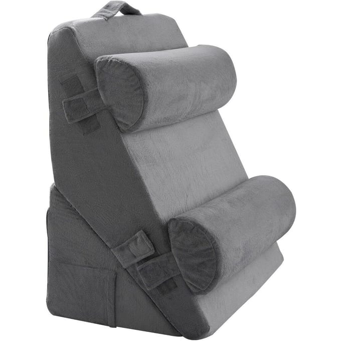 Oreiller coin de lit orthopédique 4 pièces réglable pour dos, jambes, cou, sommeil, RGO