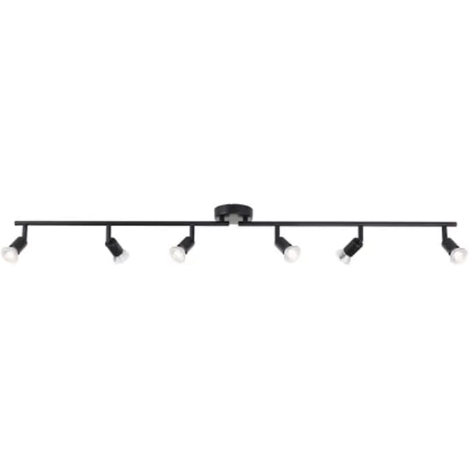 Baseline Opbouwspot Parma - Zwart - 120cm - 6xgu10