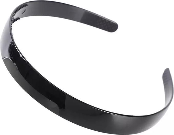 New Age Devi - 2x Zwarte diadeem - de perfecte basic haarband