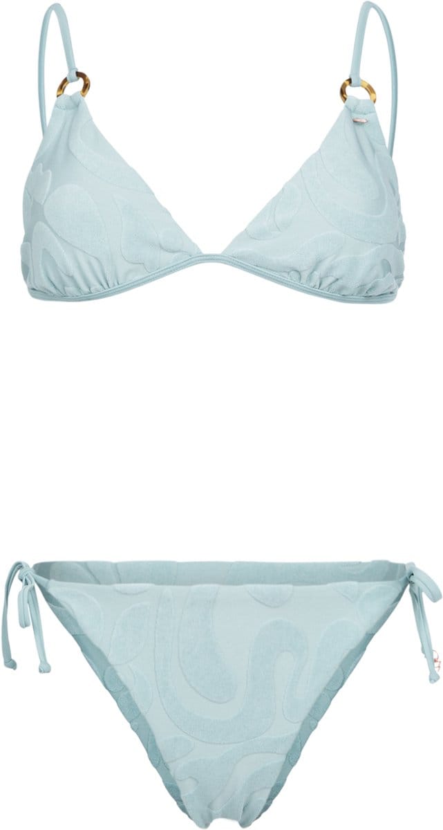 Brunotti - Sunanda-Jacquard - Bikini Set Aqua Grey - Triangel Bikini Set Dames - Small Coverage - 40