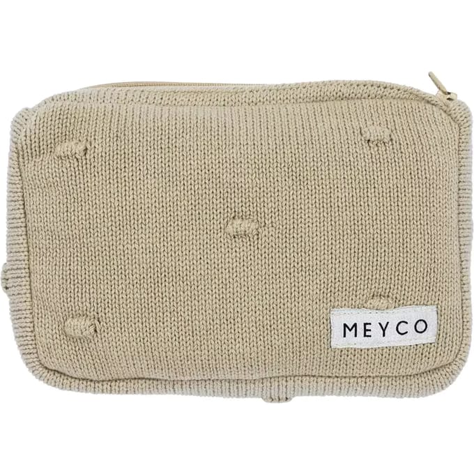 Meyco Baby Mini Knots billendoekjesetui - sand
