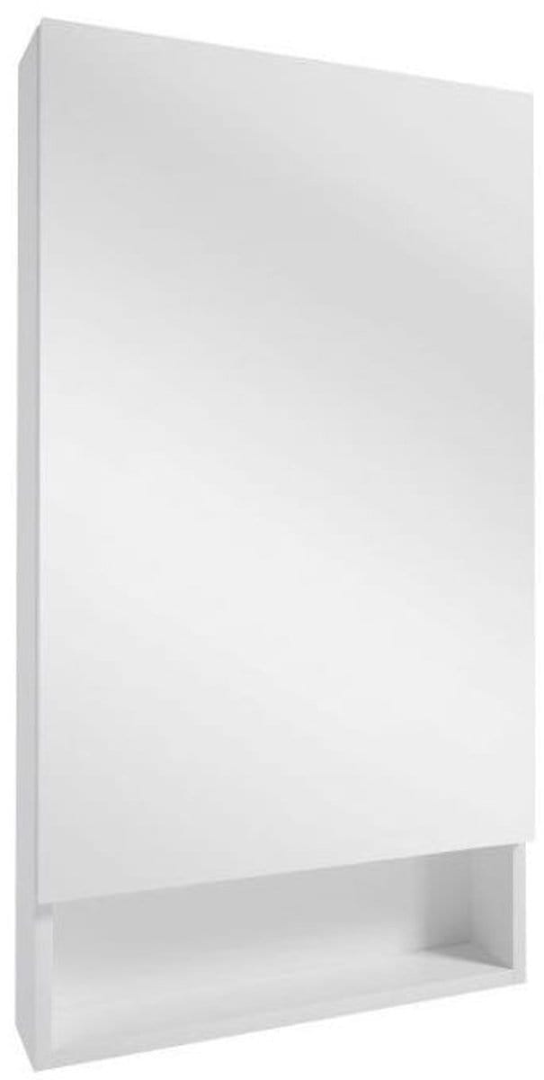 Deftrans Lupo - Badkamer Kast met Spiegel - Witte Hangkast - 50 cm - 90 cm