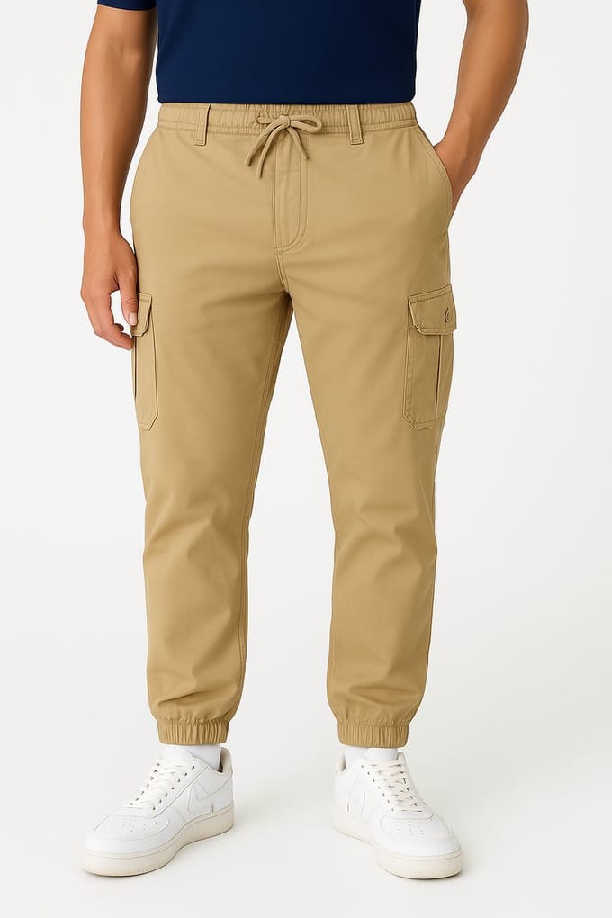 Smith & Solo cargo broek heren - chino broeken - Camel - S