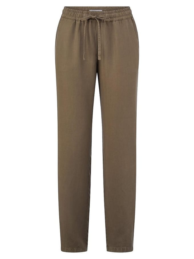 Enkellange broek Van Peter Hahn bruin
