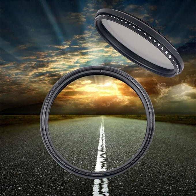 Fotga 46 mm ND-fader neutrale dichtheid instelbaar ND2 tot ND400 variabel filter voor camera gray