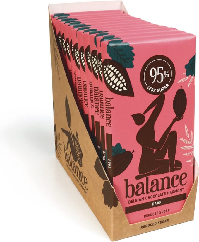 Balance | Tablet | Pure Chocolade | 12 Stuks | 12 x 100g