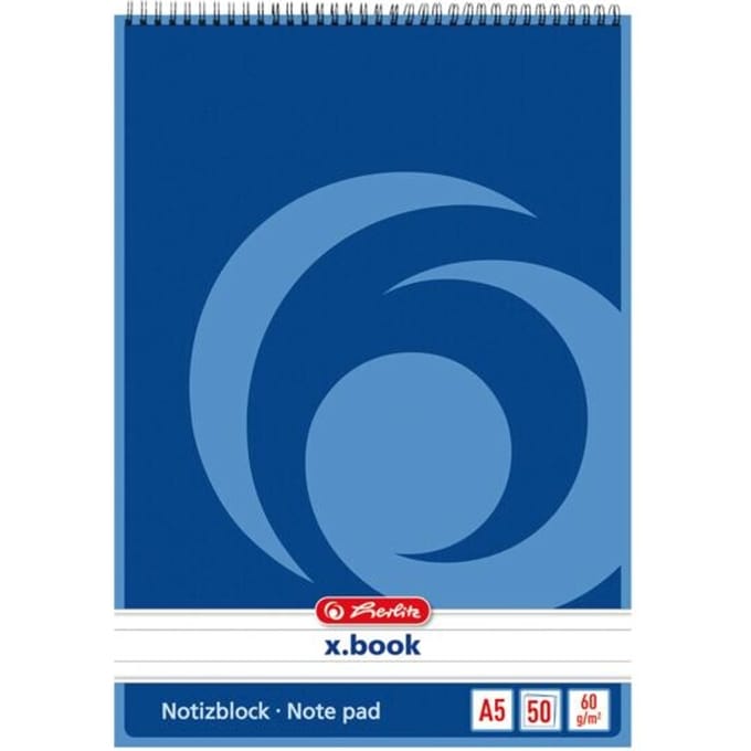 Herlitz 110510 schrijfblok & schrift A5 50 vel