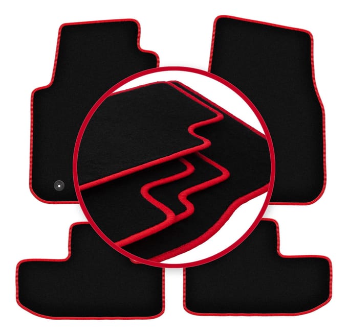 CARLUX-RED automatten voor: Dodge Challenger III coupé (2008-)
