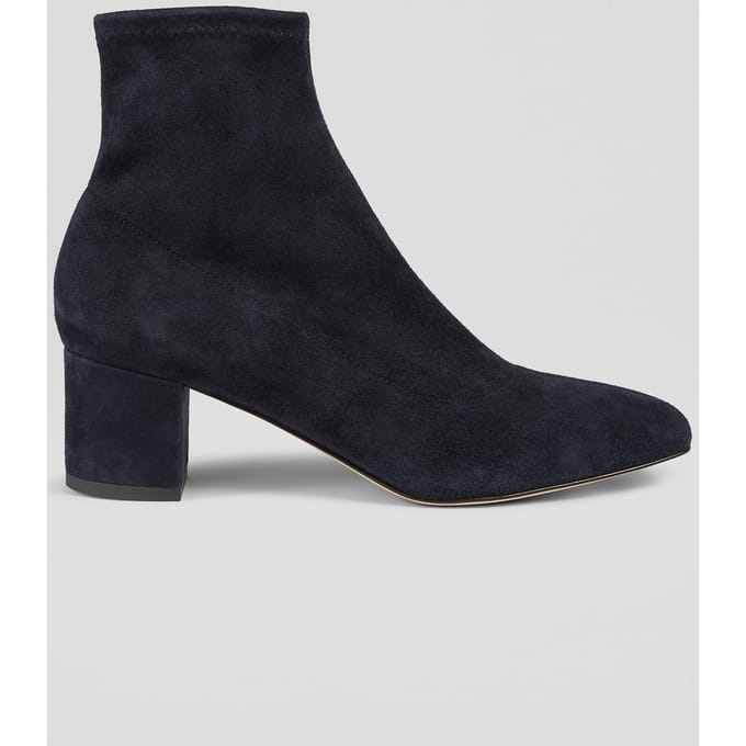 LK Bennett Ab Grove Stretch Boot Navy Größe: 35 | Stiefel Outlet | Damen | Blau