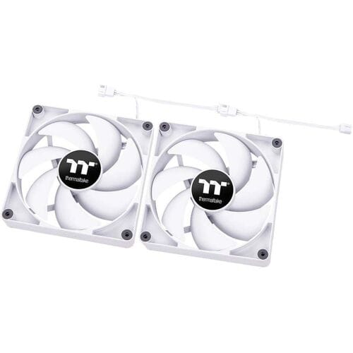 Thermaltake CT120 - Ventilator Koeler voor PC - 2x120mm - Stil - PWM 500-2000 RPM - Modulair - Wit