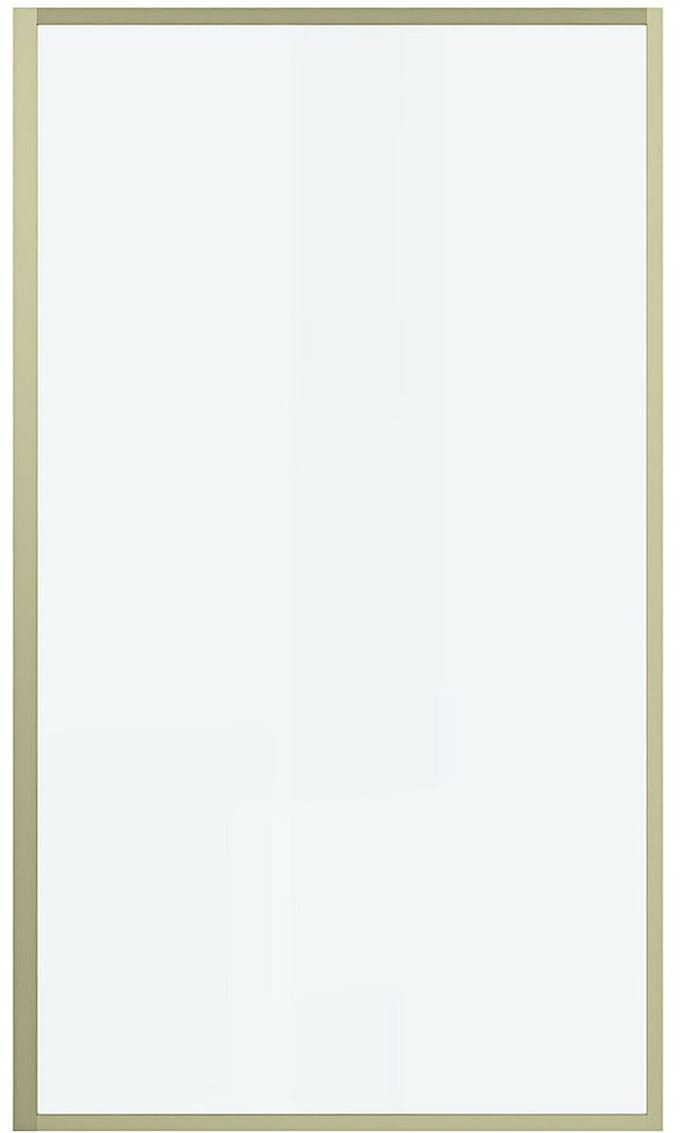 Vente-unique Gouden badscherm - 70 x 140 cm - Gehard glas - BRADENTON