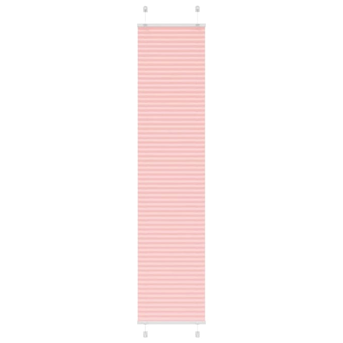 vidaXL - Plissé - rolgordijn - 45x200 - cm - stofbreedte - 44,4 - cm - polyester - roze