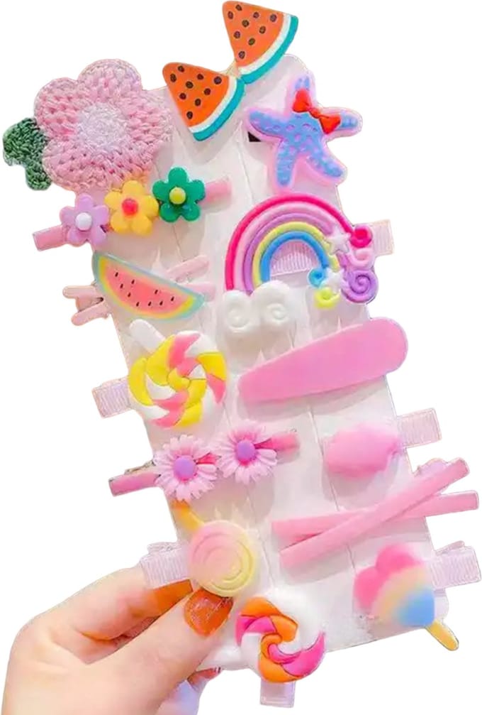 Hiden - Haarspelden Set - Haarclips - Haarspeld - Haarklemmen - Haar Accessoires - Kinderen - Set 1 - Roze