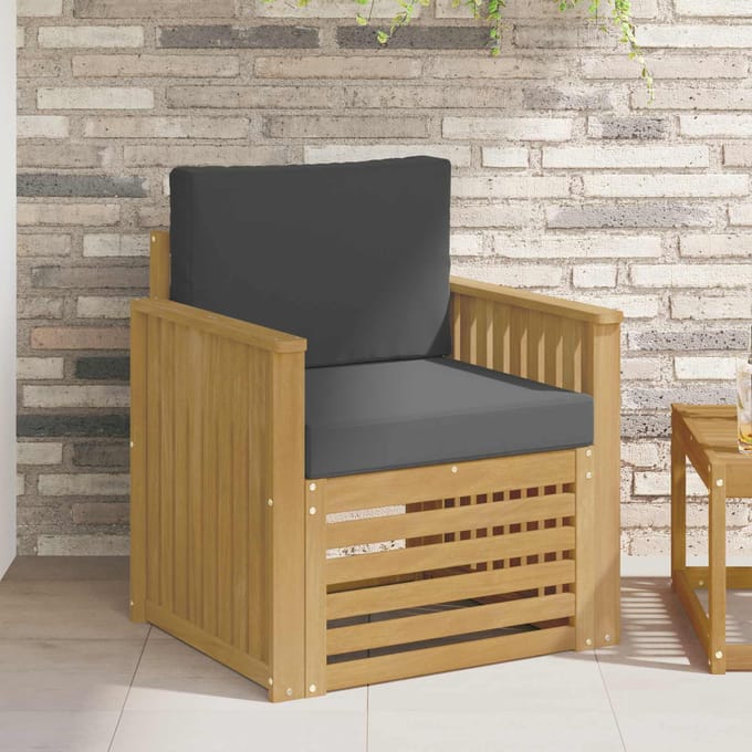 vidaXL - Buiten - bank - set - Polyester - Wit