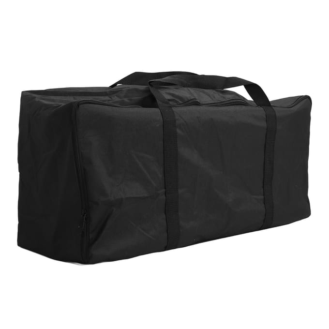 Grand sac de transport pour équipement de studio photo avec poignée et double fermeture éclair pour trépied et support d'éclairage 75x20x30cm black