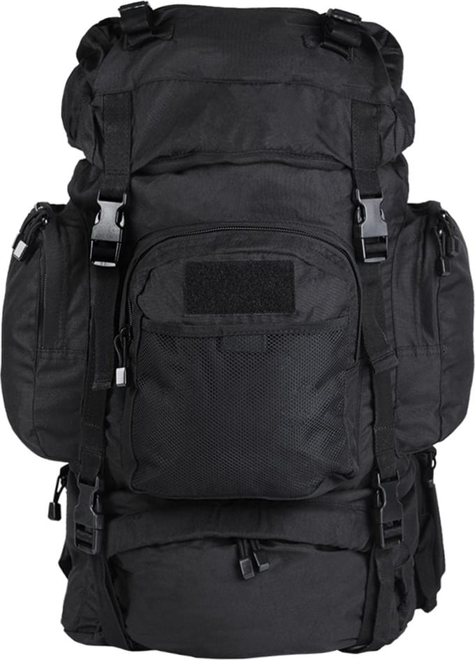 Backpack Commando Black -55L back pack zwart - Leger rugzak
