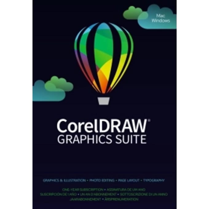 CorelDRAW Graphics Suite - 1 Jaar Abonnement - Windows/Mac Download