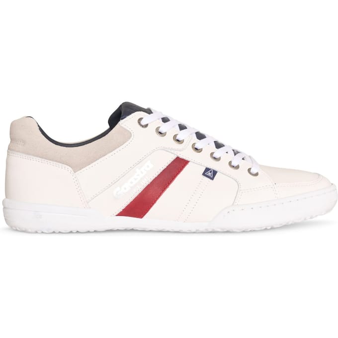 Gaastra - Heren Sneakers Milan Wit/Rood - Wit - Maat 44