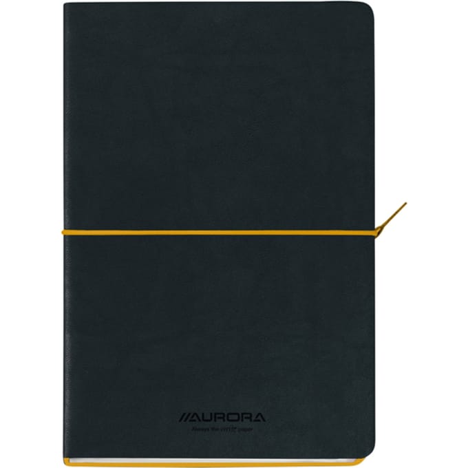 Notitieboek Aurora Tesoro A5 192blz lijn 80gr geel