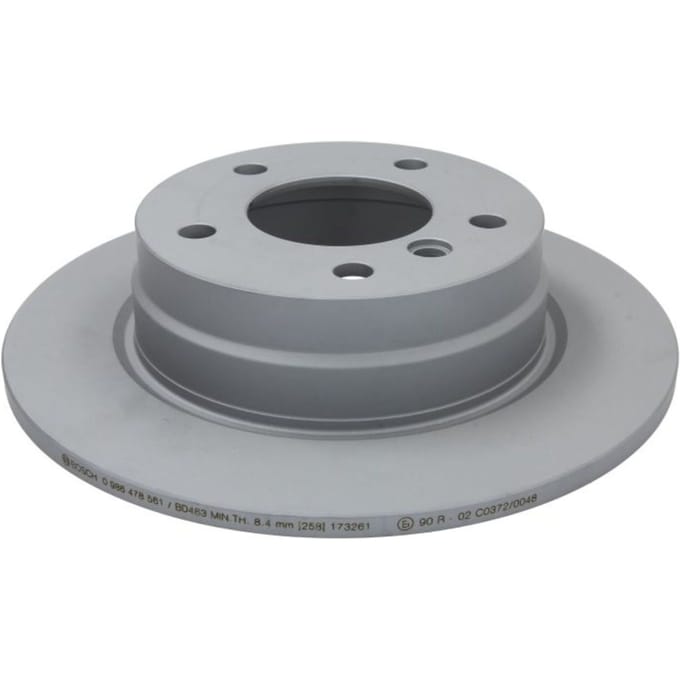 Remschijf BOSCH 0 986 478 561 achter, volledig, sterk gecarboniseerd, 1 Stuk