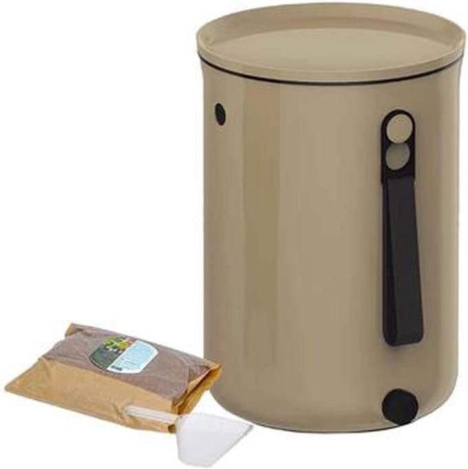 Elektrische Compostbak - Keukencomposter Voedselresten - Compost Maken - Geurarm en Compact - 9.6 L - Wit