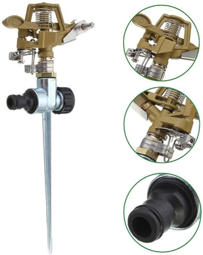 Silverline Tuinsproeier - Sectorsproeier Messing - 1/2 inch Aansluiting
