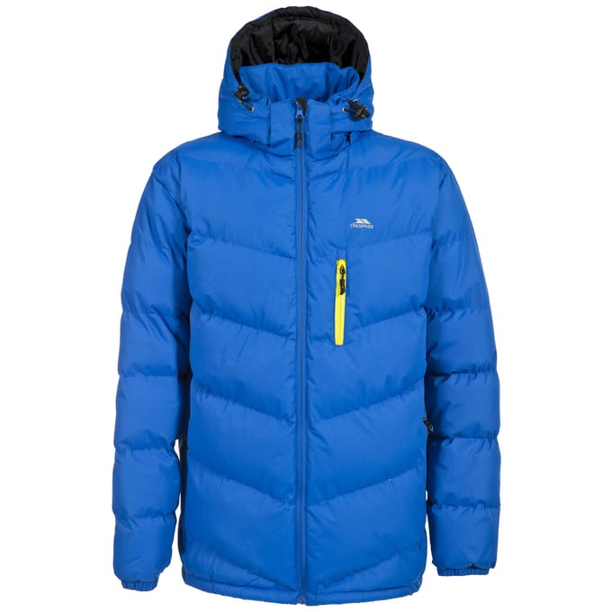 Trespass - Heren Blustery Gewatteerde Jas (Elektrisch Blauw)