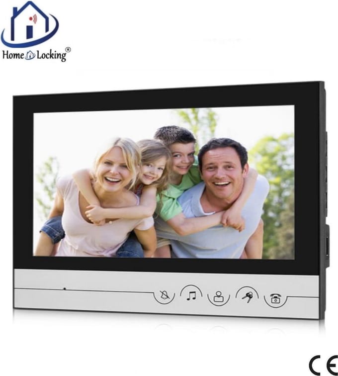 Home-Locking binnen bedieningspaneel 9" voor deur videofoon 4 draads.DT-1114