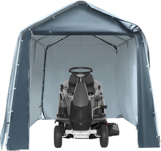 Tuinberging - Buitenopslag Tent - Opslag van fietsen - UV-bestendig frame - 24 M3 - Grijs