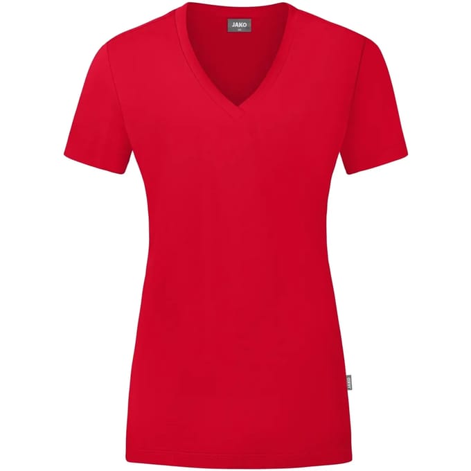 Jako Organic T-Shirt Dames - Rood | Maat: 38