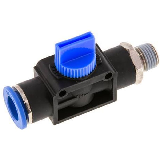 12 mm - R1/4'' Kunststof/Messing 3/2-Weg Handafsluiter Ontluchting aan Draadzijde