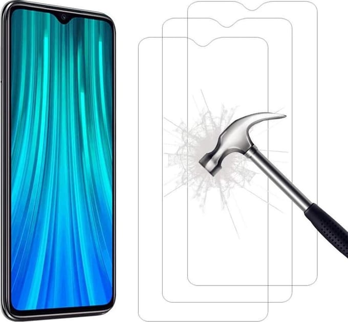 Screenprotector Glas - Tempered Glass Screen Protector Geschikt voor: Xiaomi Redmi Note 8T - 3x