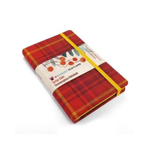 Waverley S.T. (M): Rowanberry Pocket Genuine Tartan Cloth Commonplace Notebook